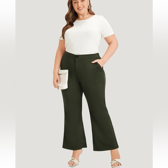 BloomChic Plus Size XL Solid Flare Leg Pocket Pants us14-16 - Picture 4 of 5